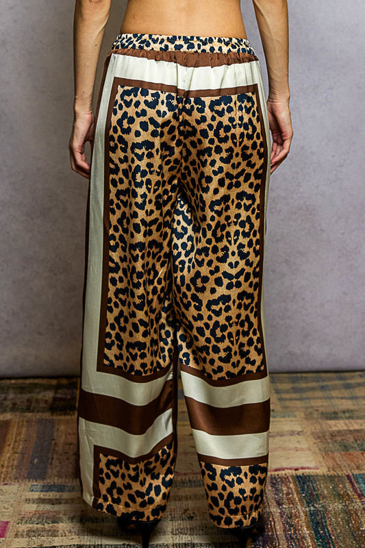 Animal Print Silky Pants
