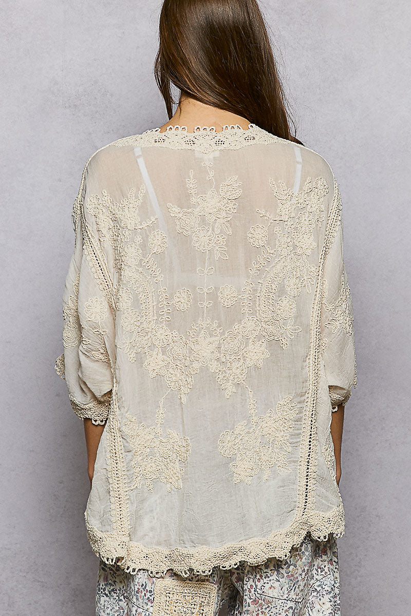 Crochet Blouse - Off White