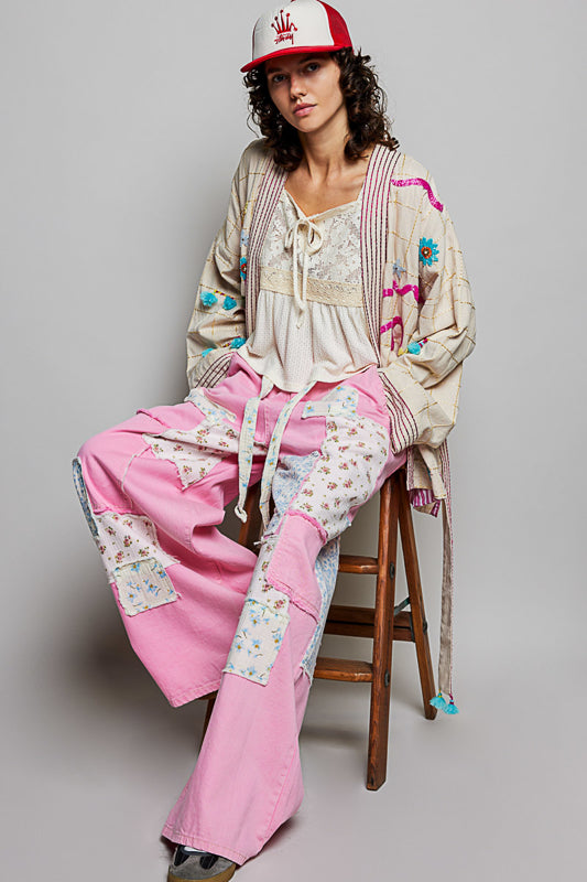 Boho Beaded Cotton Jacket