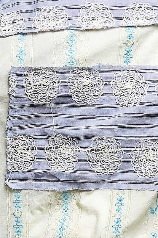 Embroidered Boho Top - Denim