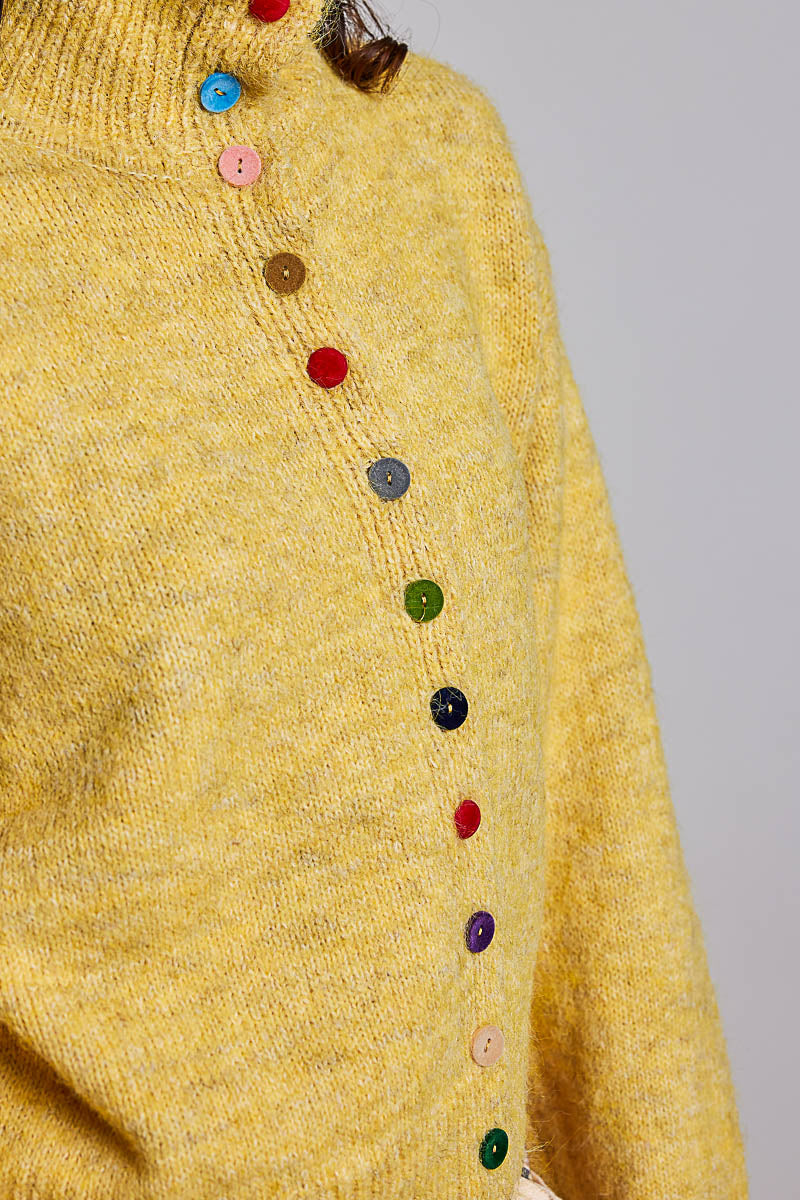 Retro Knit Cardigan - Honey