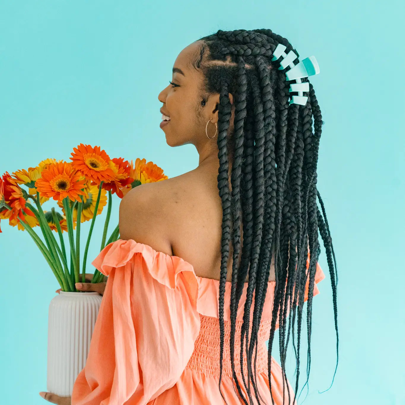 Classic Hair Clip | Medium | Totally Turquoise