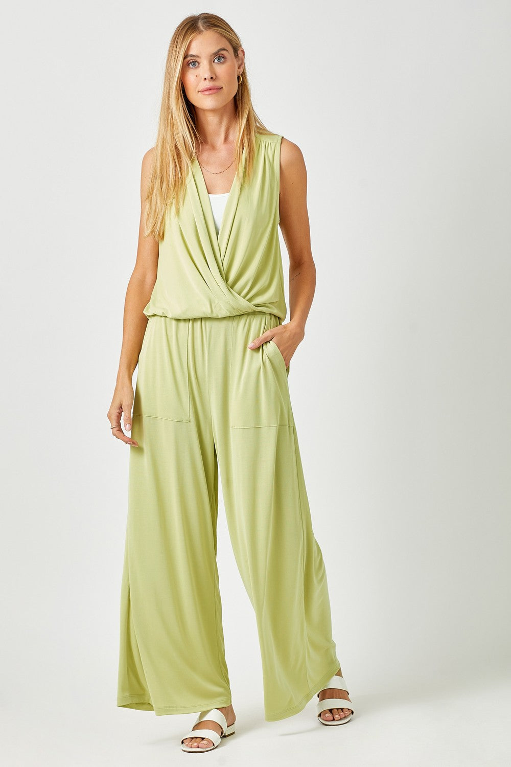 Pistachio Plunge Top