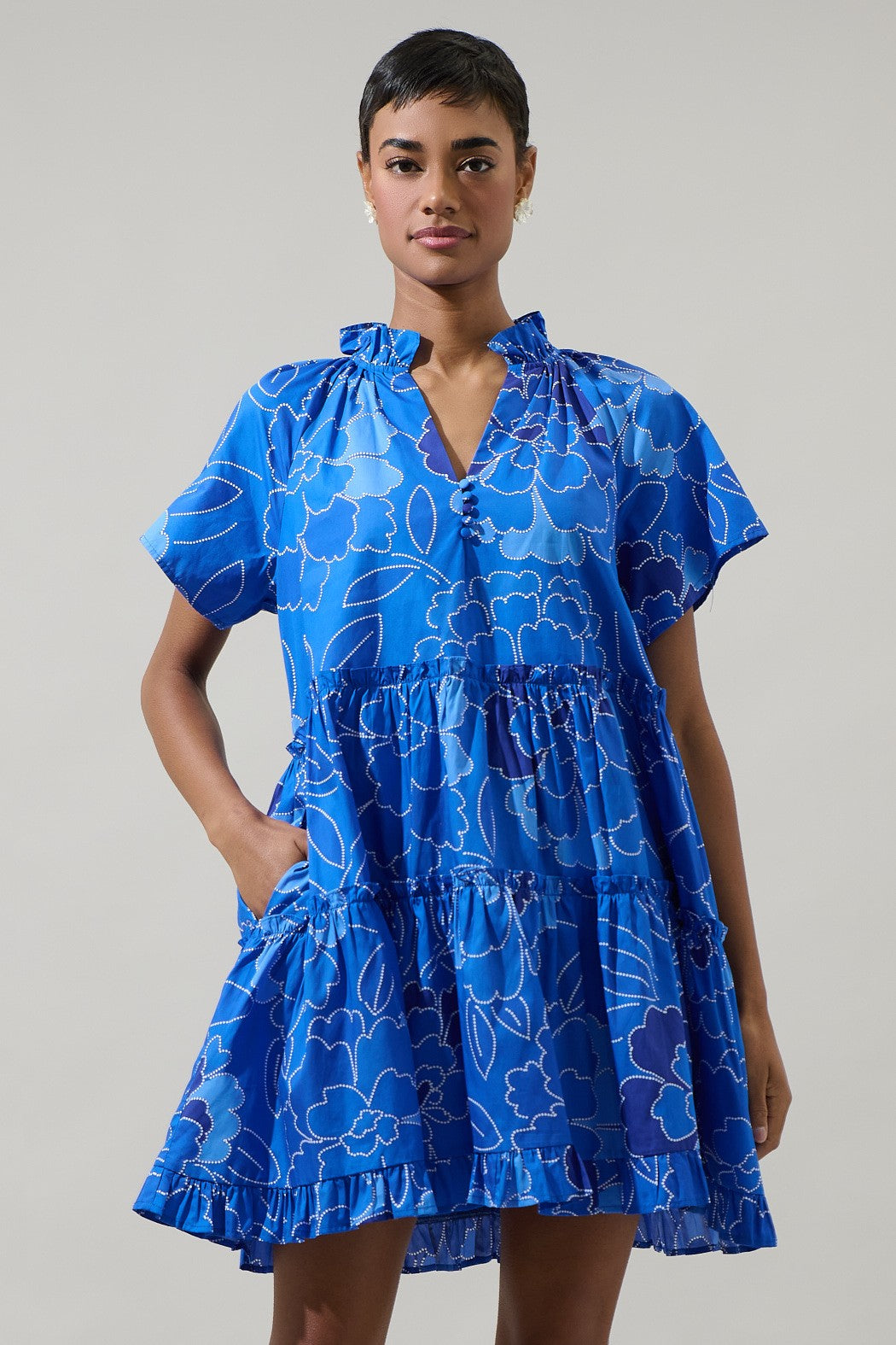Floral Pallas Poplin Mini Dress