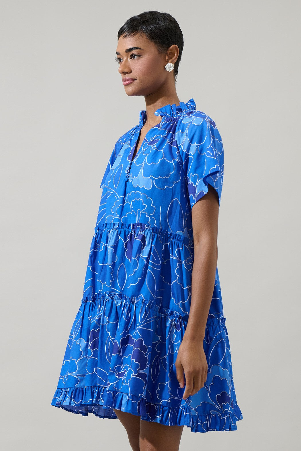 Floral Pallas Poplin Mini Dress