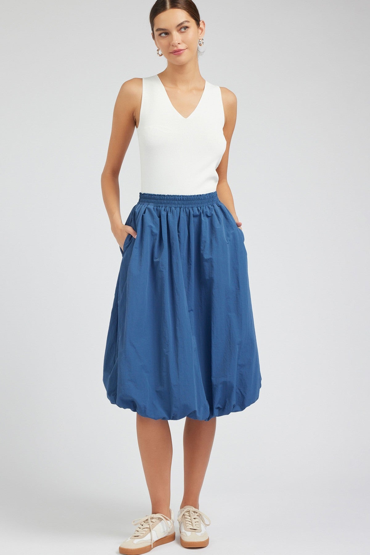 Ruffle Jacket & Bubble Skirt - French Blue