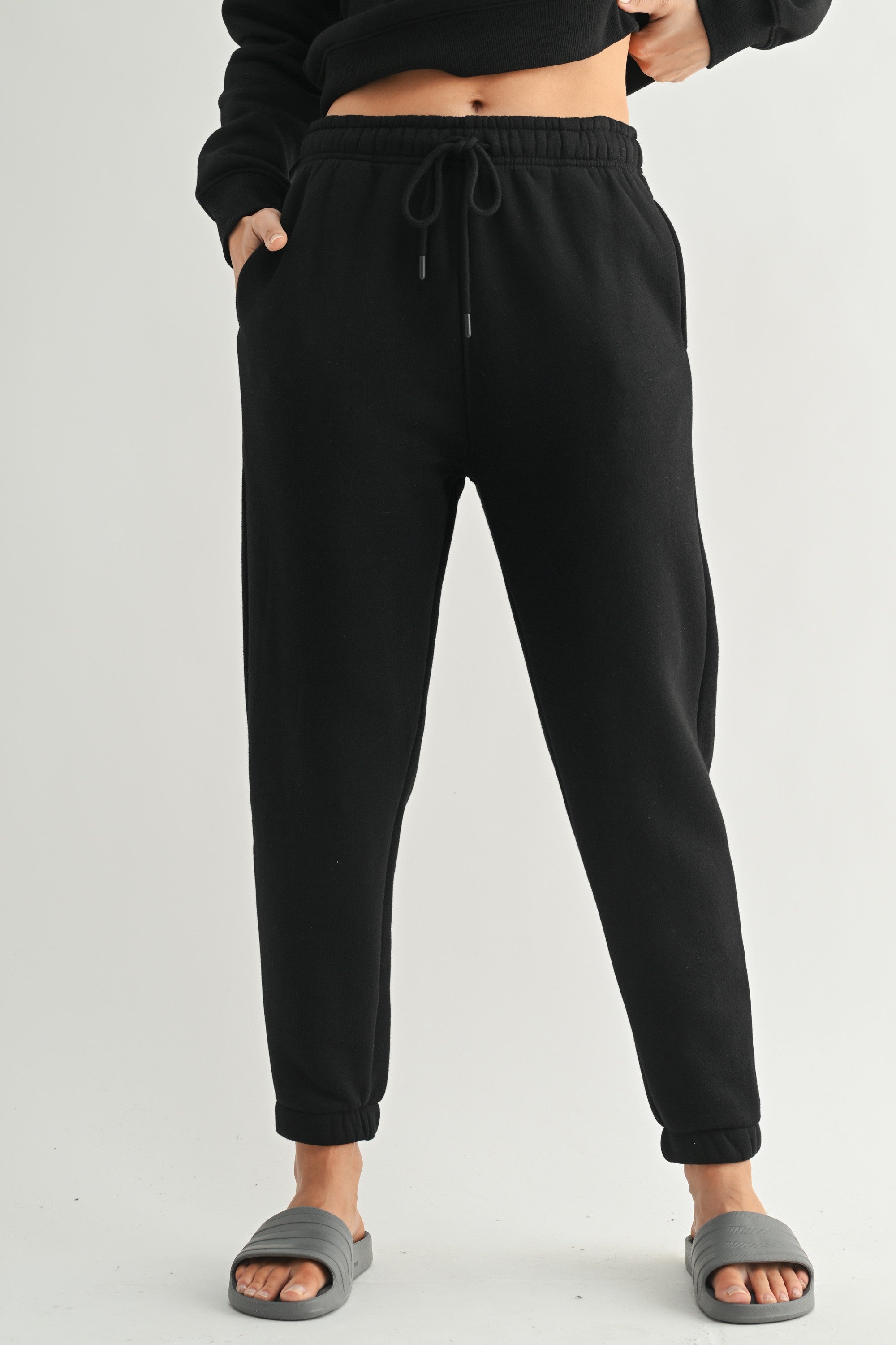Fleece Billow Pants - Black