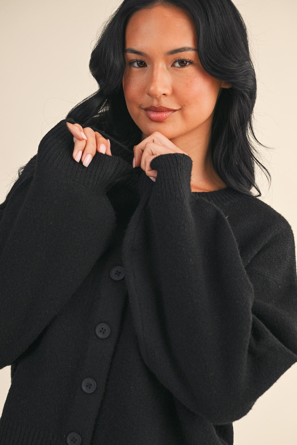 Soft Knit Button Up Cardigan