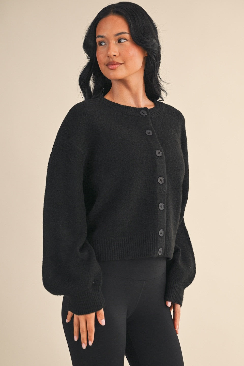 Soft Knit Button Up Cardigan