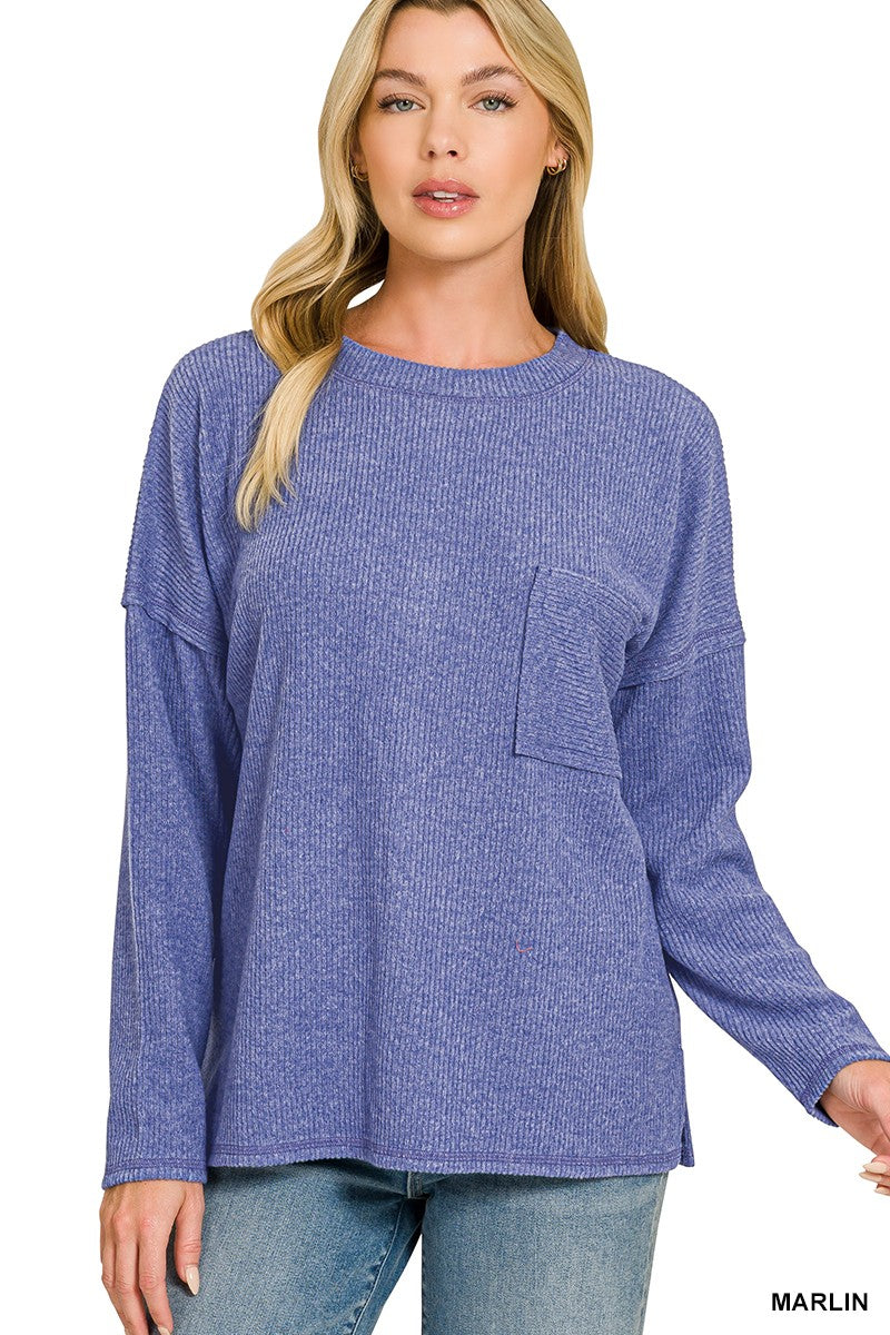 Hacci Knit Sweater - Marlin
