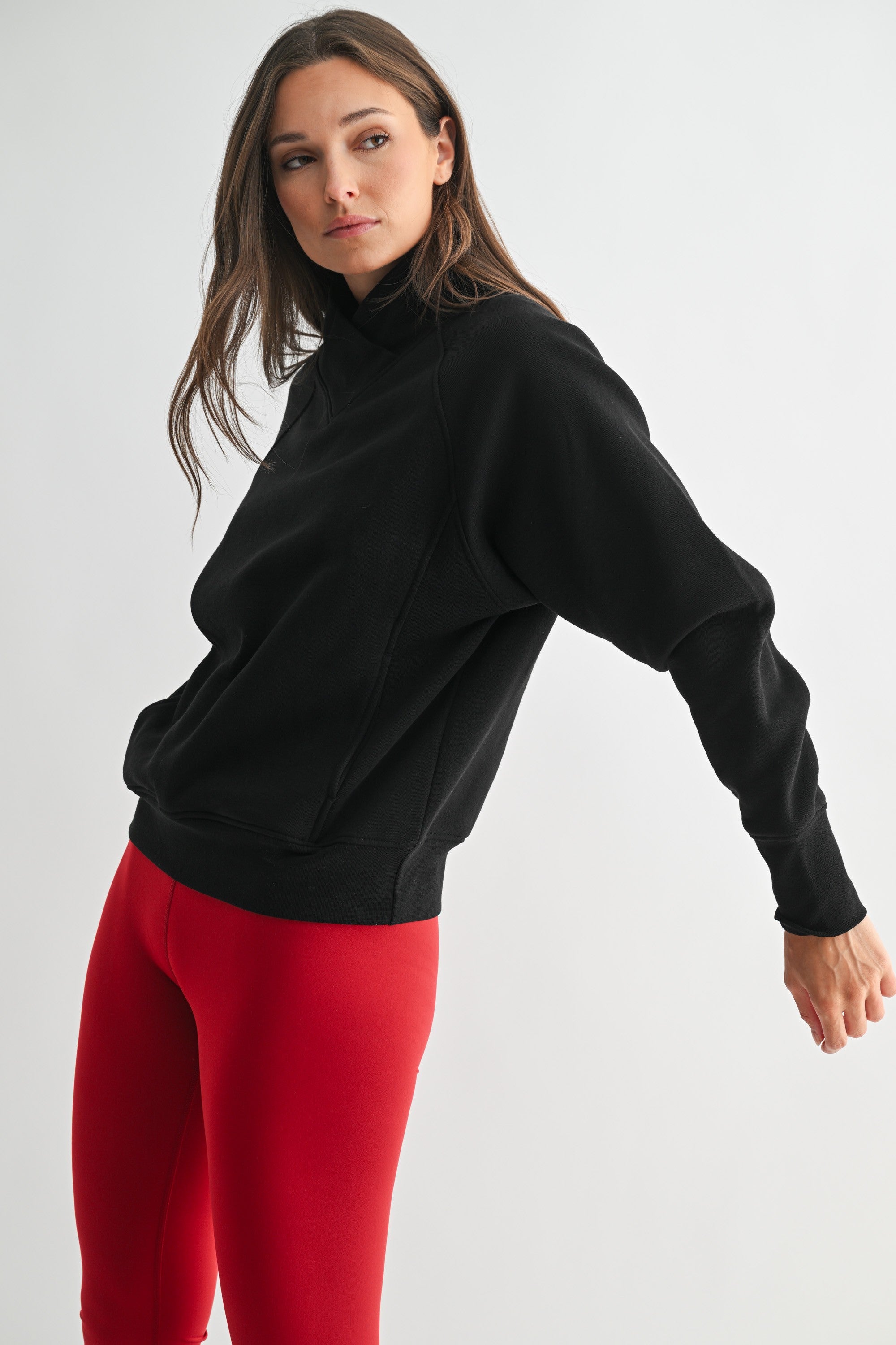 Hearthline Fleece Sweater - Black