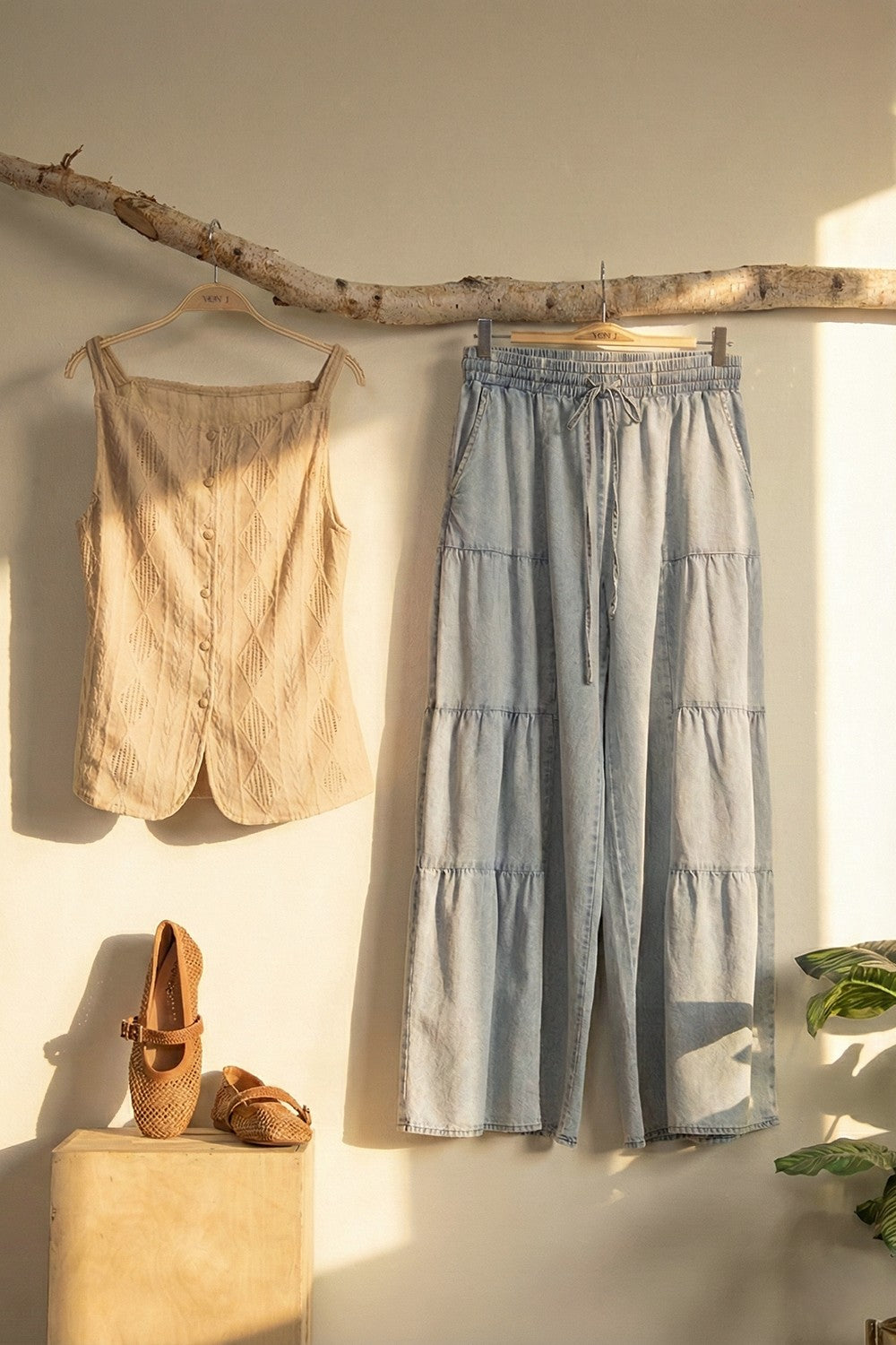 Chambray Pants