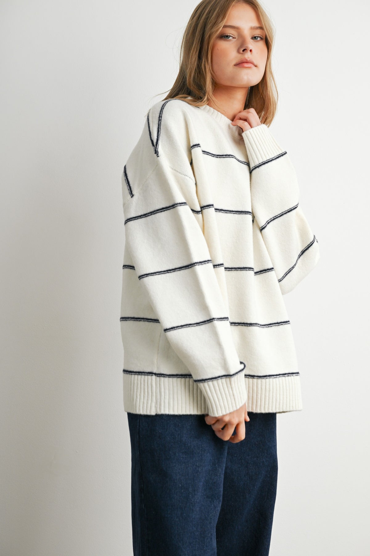 Knit Pullover - Ivory/Multi