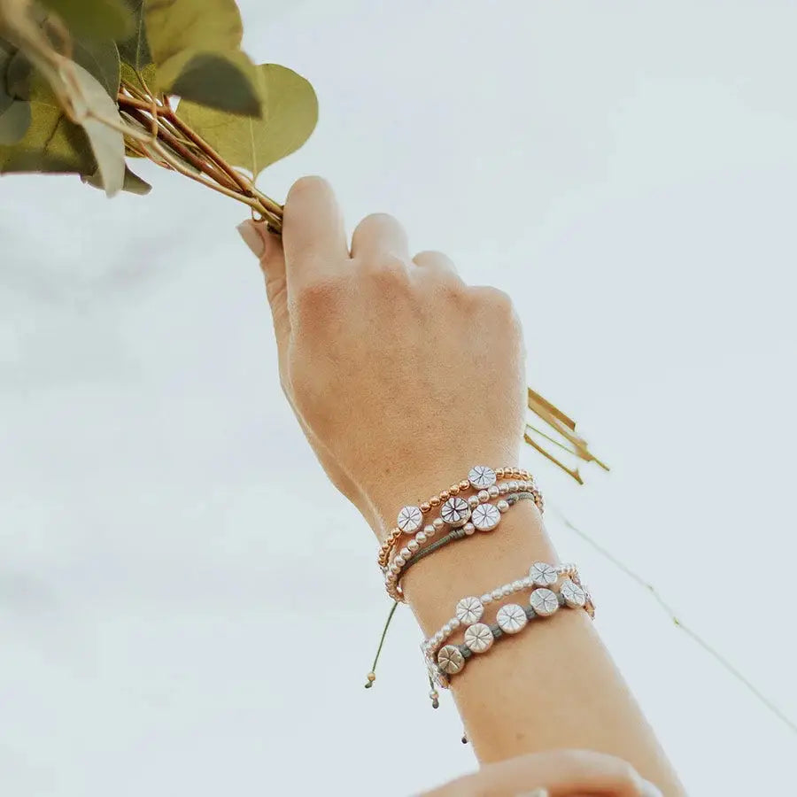 The Little Flower - Silver Adjustable Bracelet