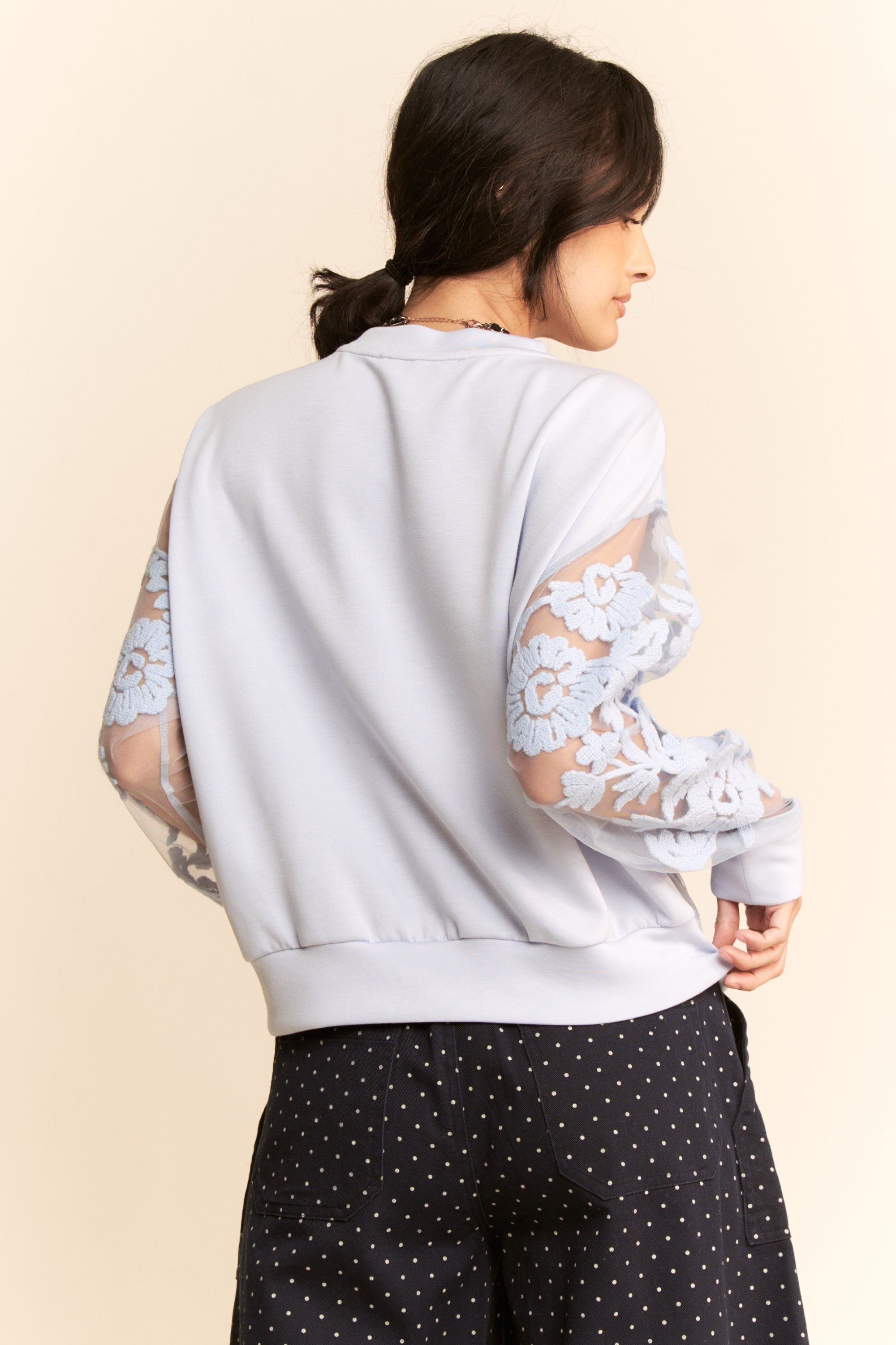 Floral Embroidered Sweatshirt