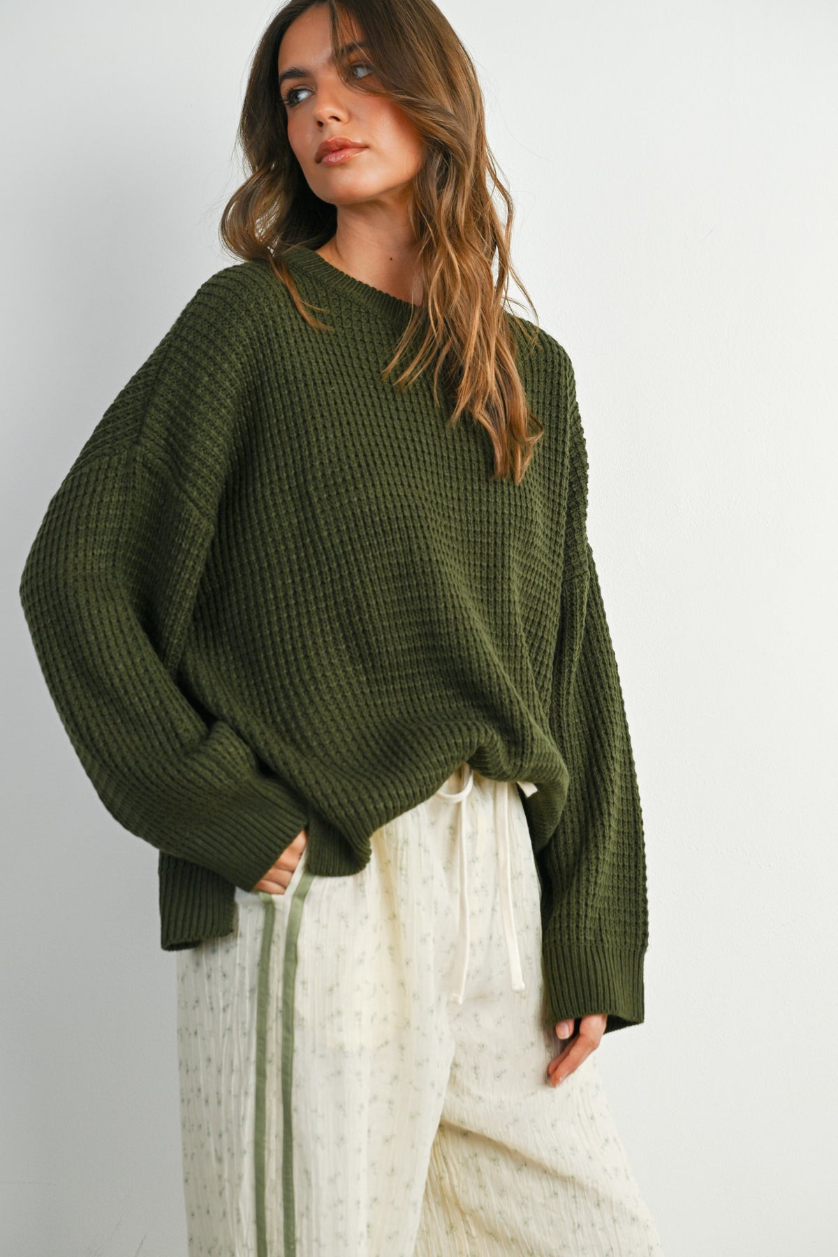 Knit Pullover - Olive