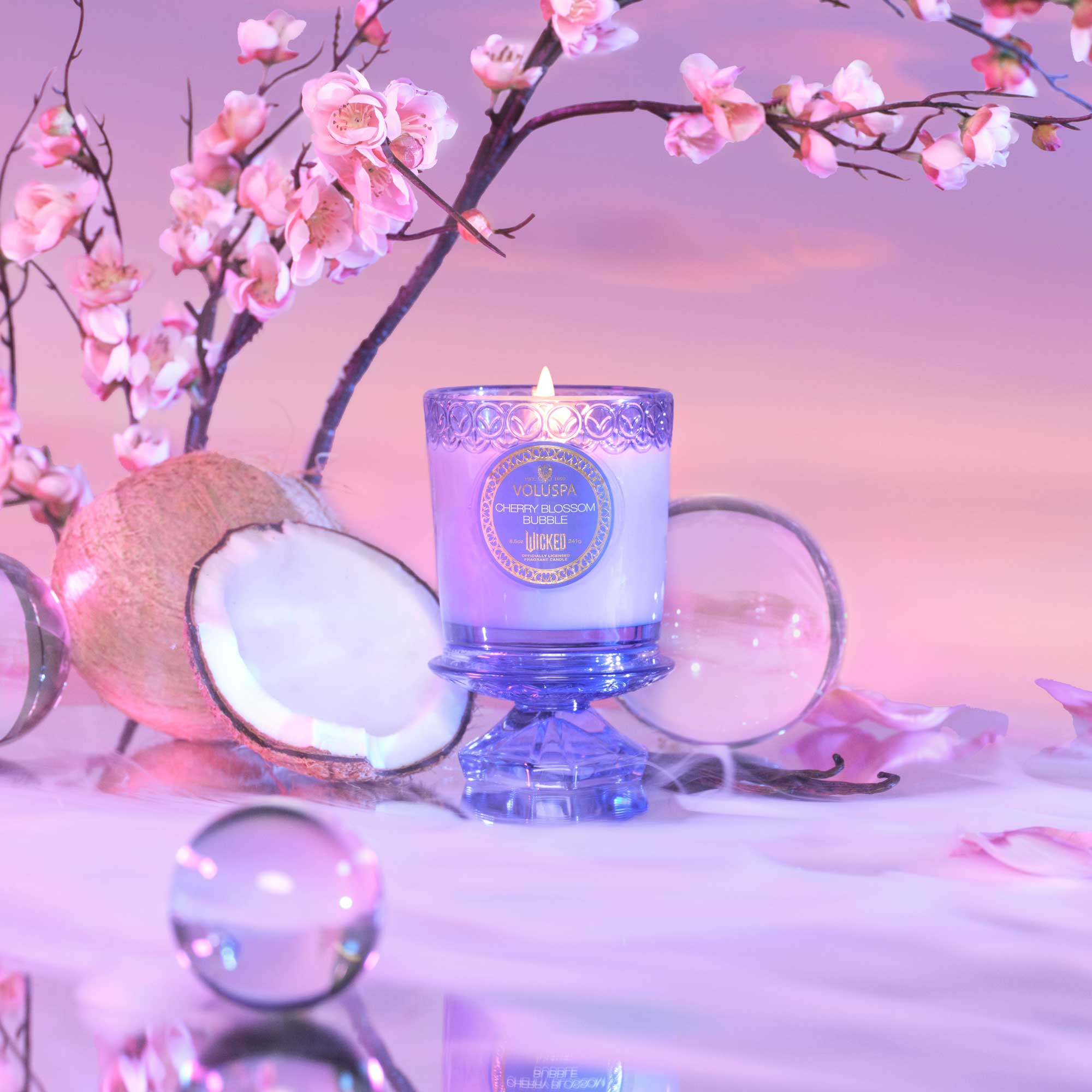 Cherry Blossom Bubble Boxed Candle