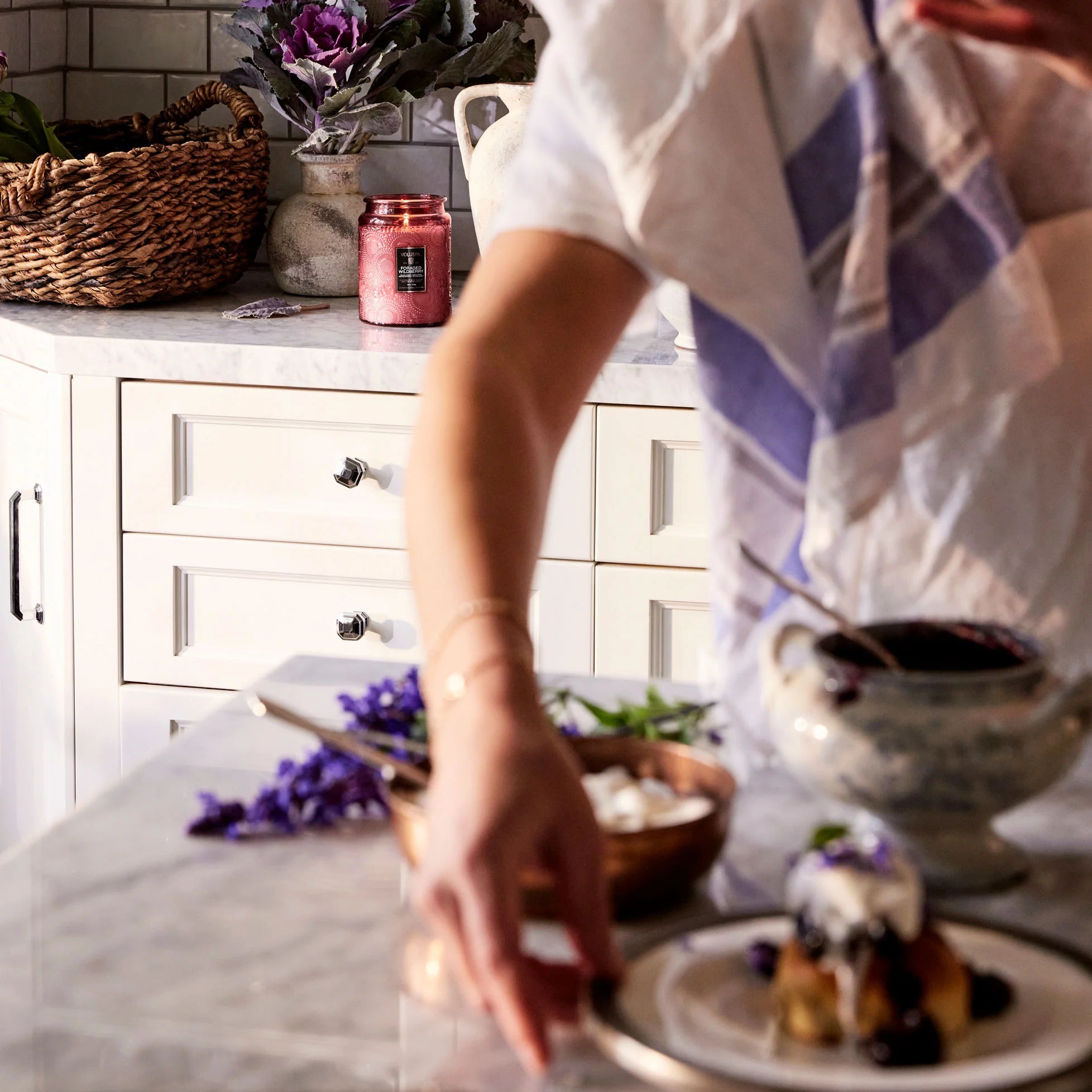 Forged Wildberry Large Glass Jar Candle