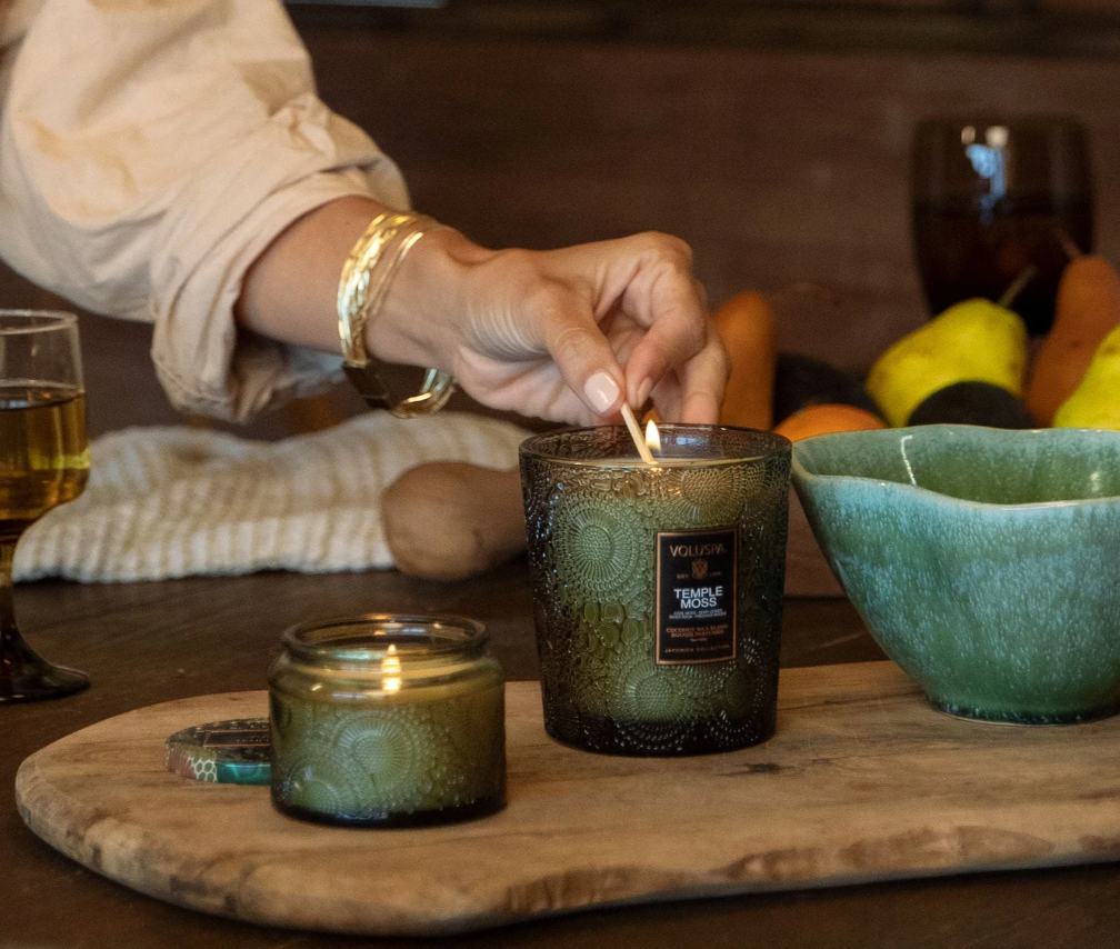 Temple Moss Petite Glass Jar Candle