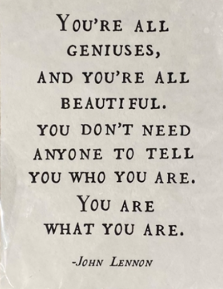 You're All Geniuses Handmade Art Print