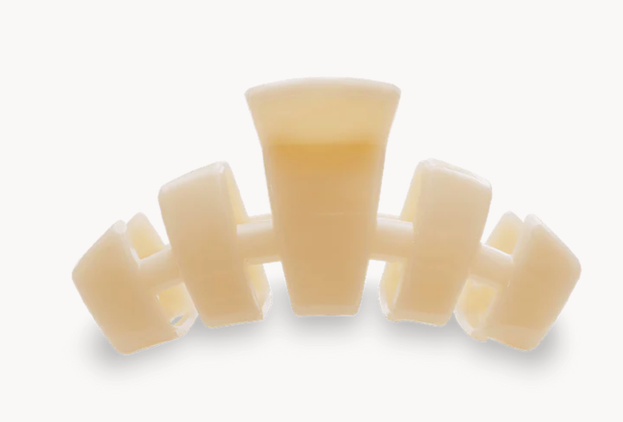 Classic Almond Beige Small Hair Clip