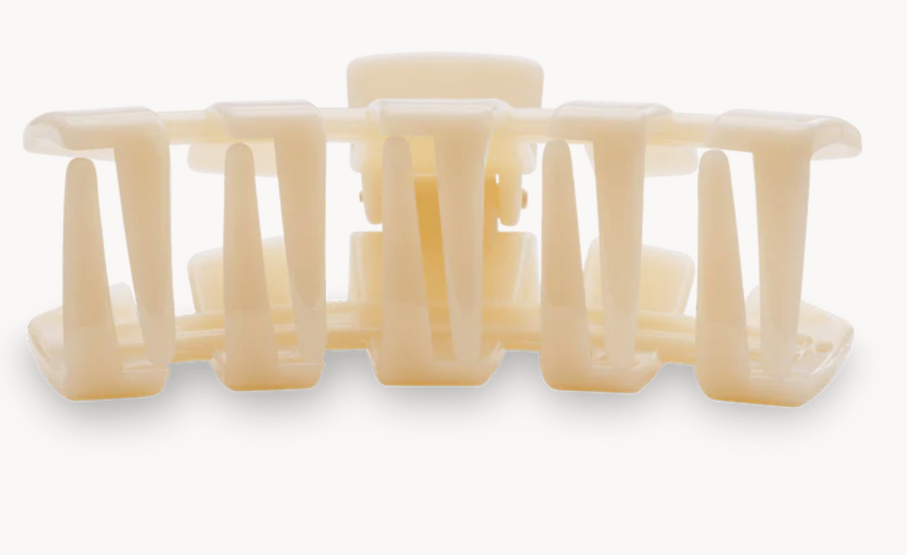 Classic Almond Beige Small Hair Clip