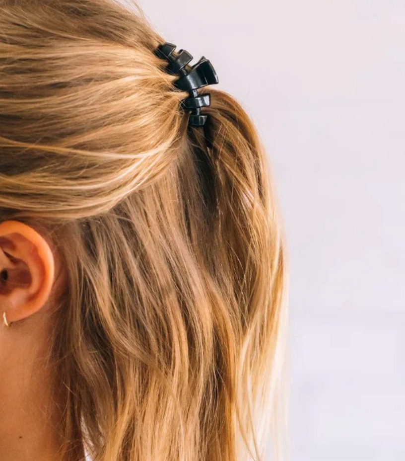 Classic Jet Black Tiny Hair Clip