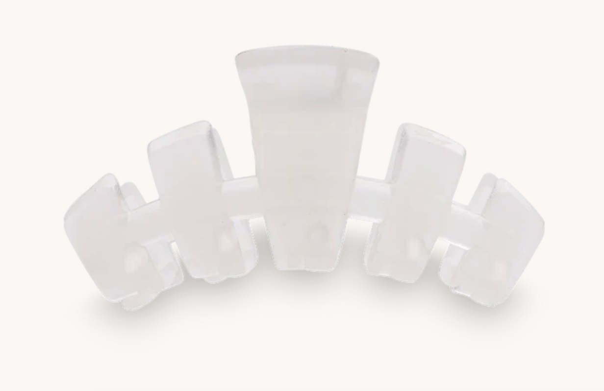 Classic Coconut White Tiny Hair Clip