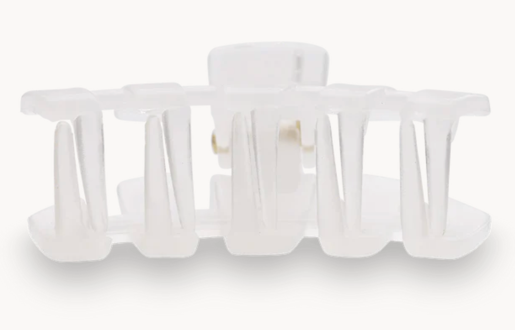 Classic Coconut White Tiny Hair Clip