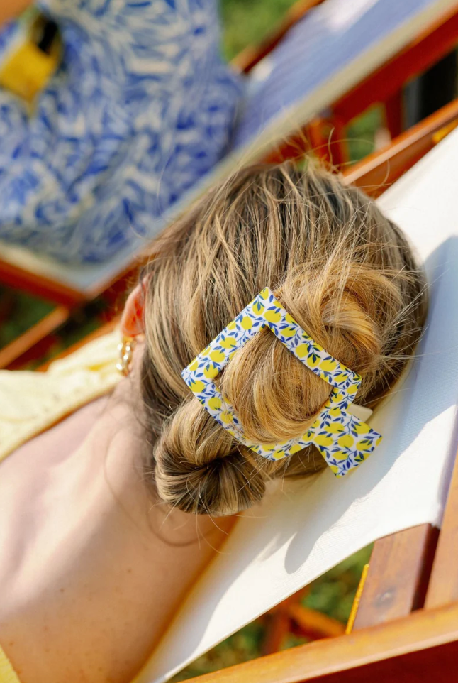 Large Flat Hair Clip - Limoncello