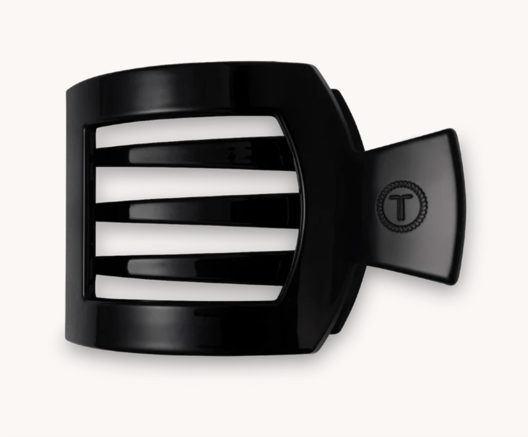 Jet Black Large Flat Square Clip