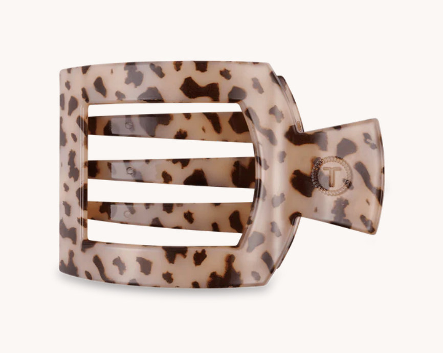 Blonde Tortoise Medium Flat Square Hair Clip