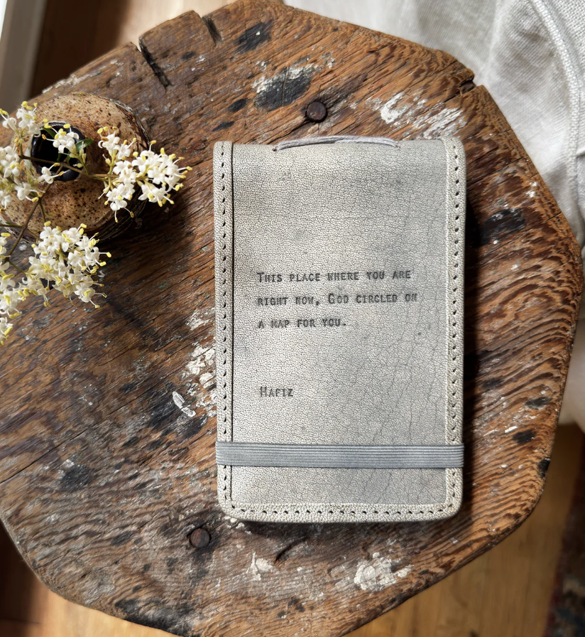 Mini Hafiz Leather Journal - Stone