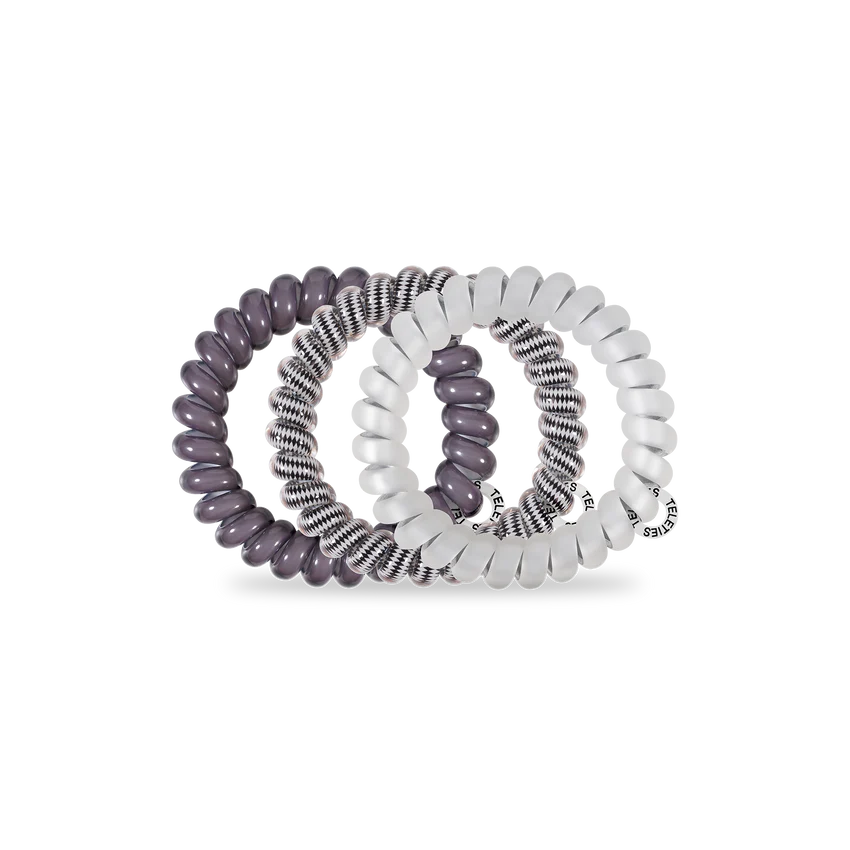 Large Hair Coils - Silver Flames