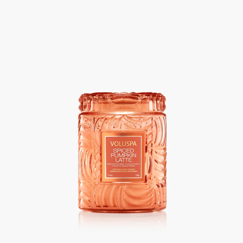 Spiced Pumpkin Latte Small Glass Jar Candle 5.5oz