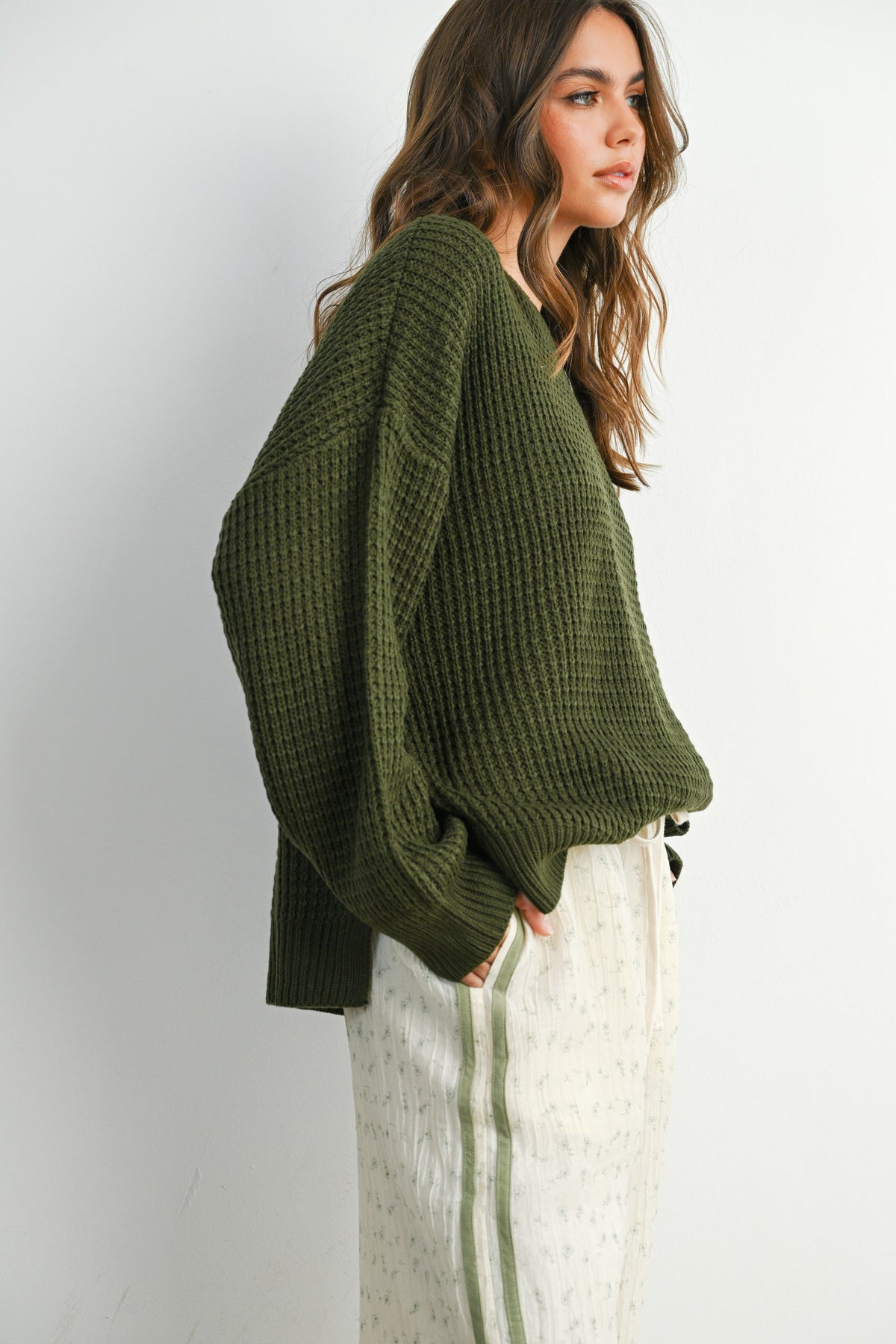 Knit Pullover - Olive