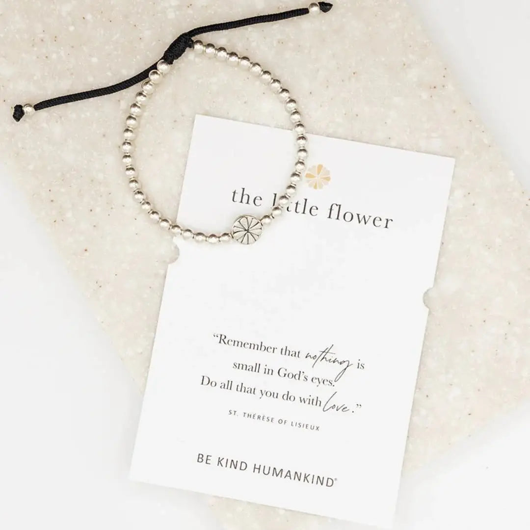 The Little Flower - Silver Adjustable Bracelet