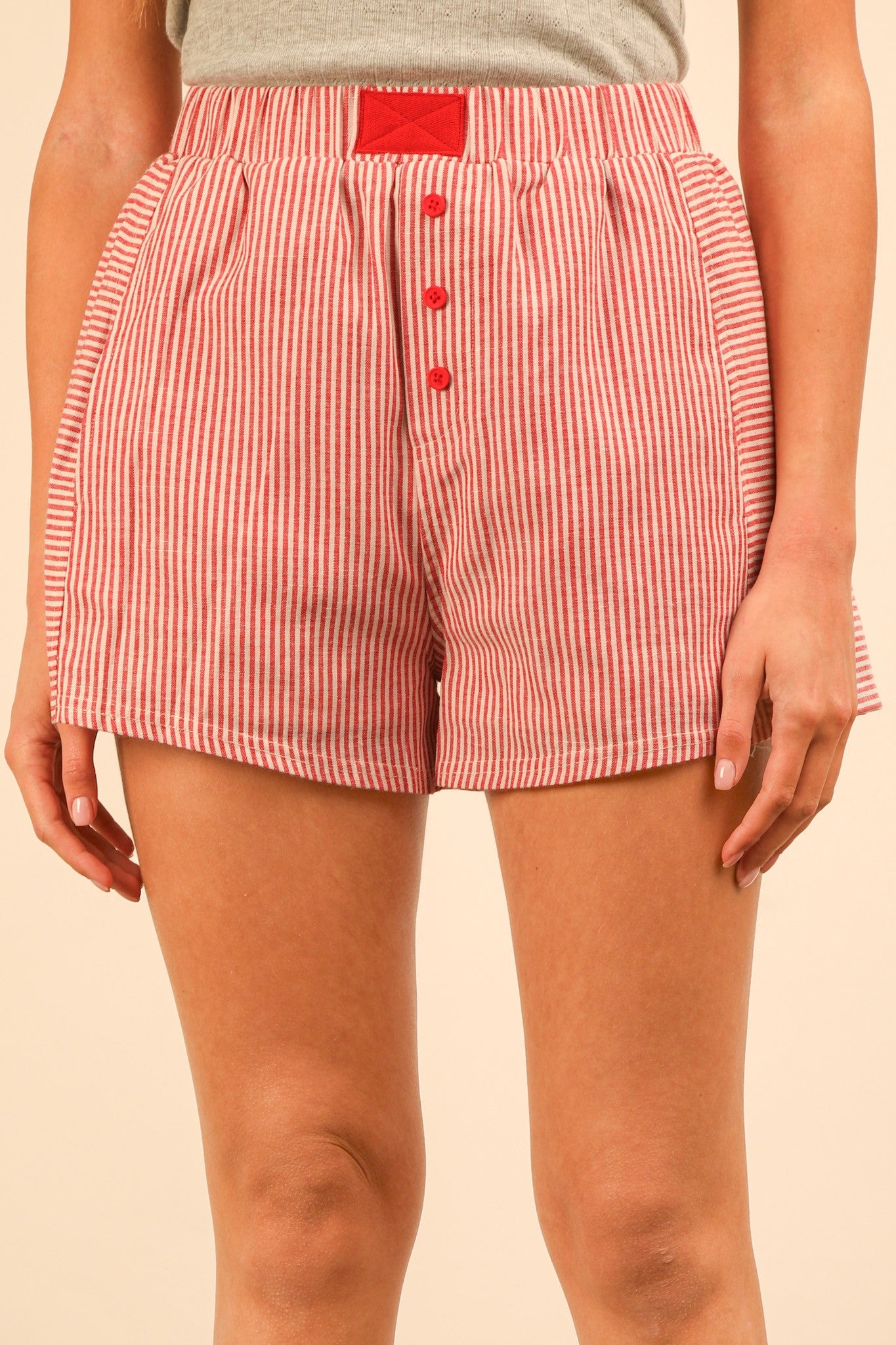 Boxer Shorts - Red Striped