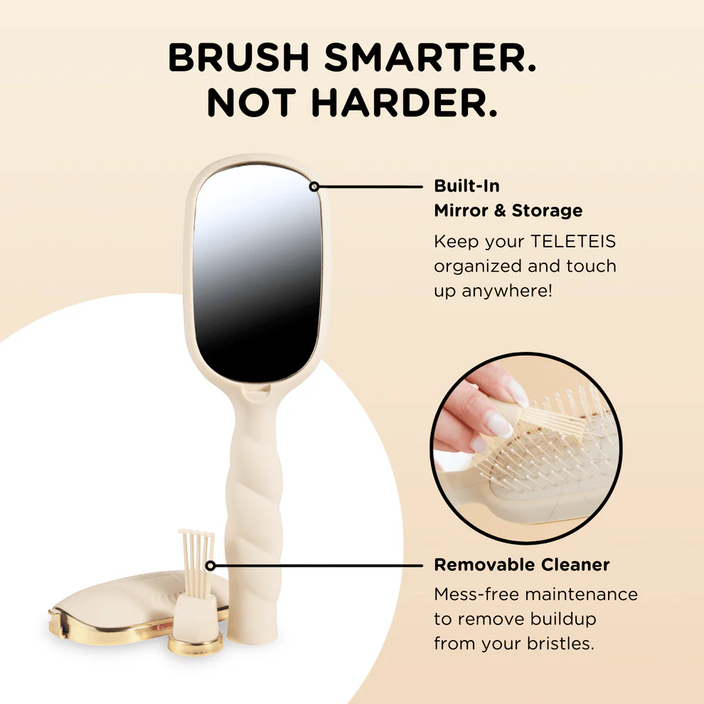 Detangler Hair Brush for Medium Hair-Tan