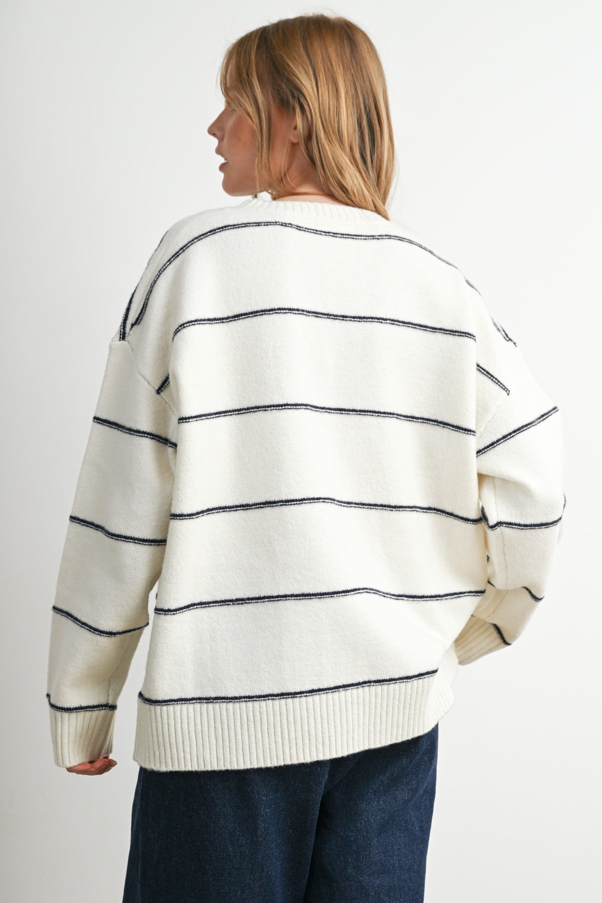 Knit Pullover - Ivory/Multi