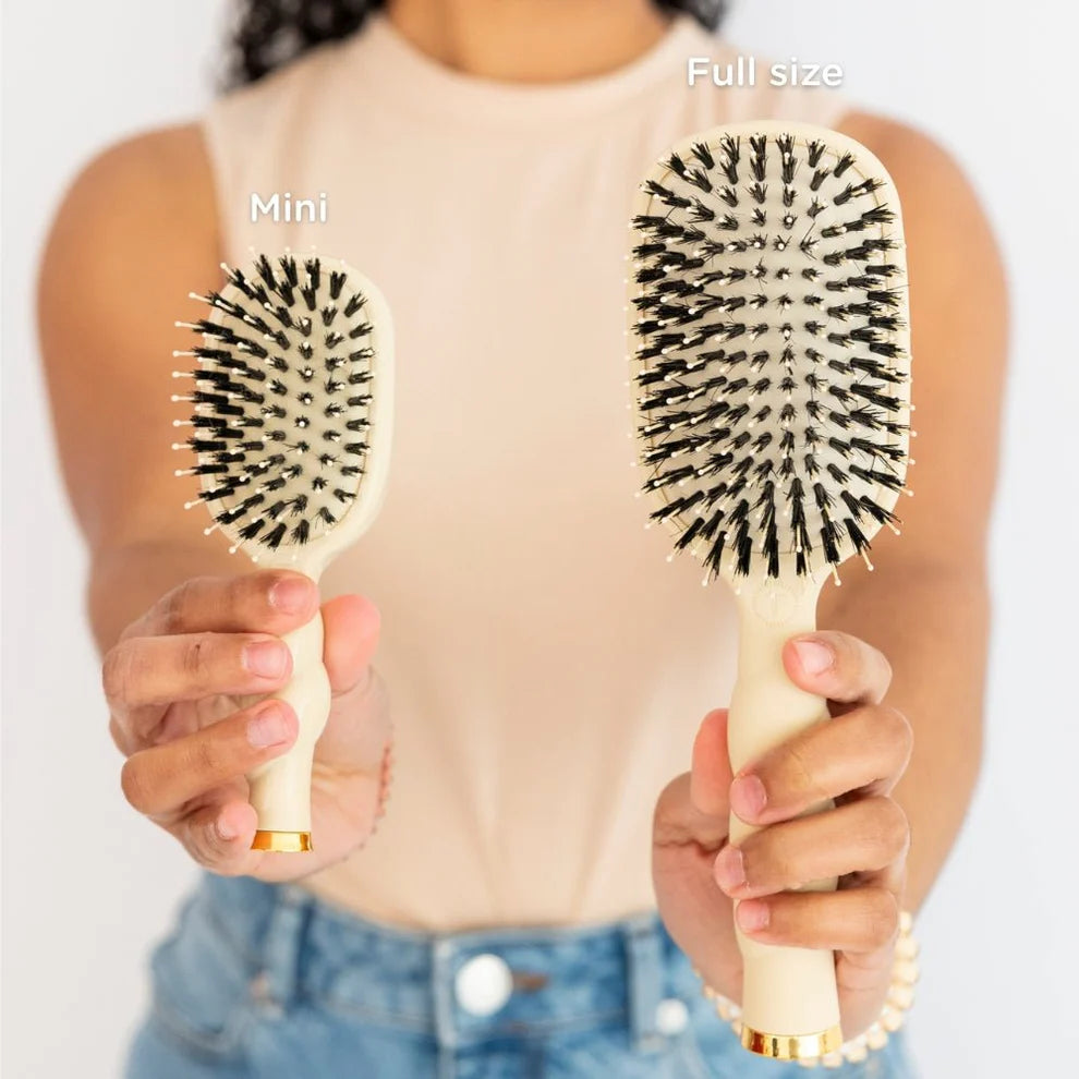 Mini Boar Brush- Tan
