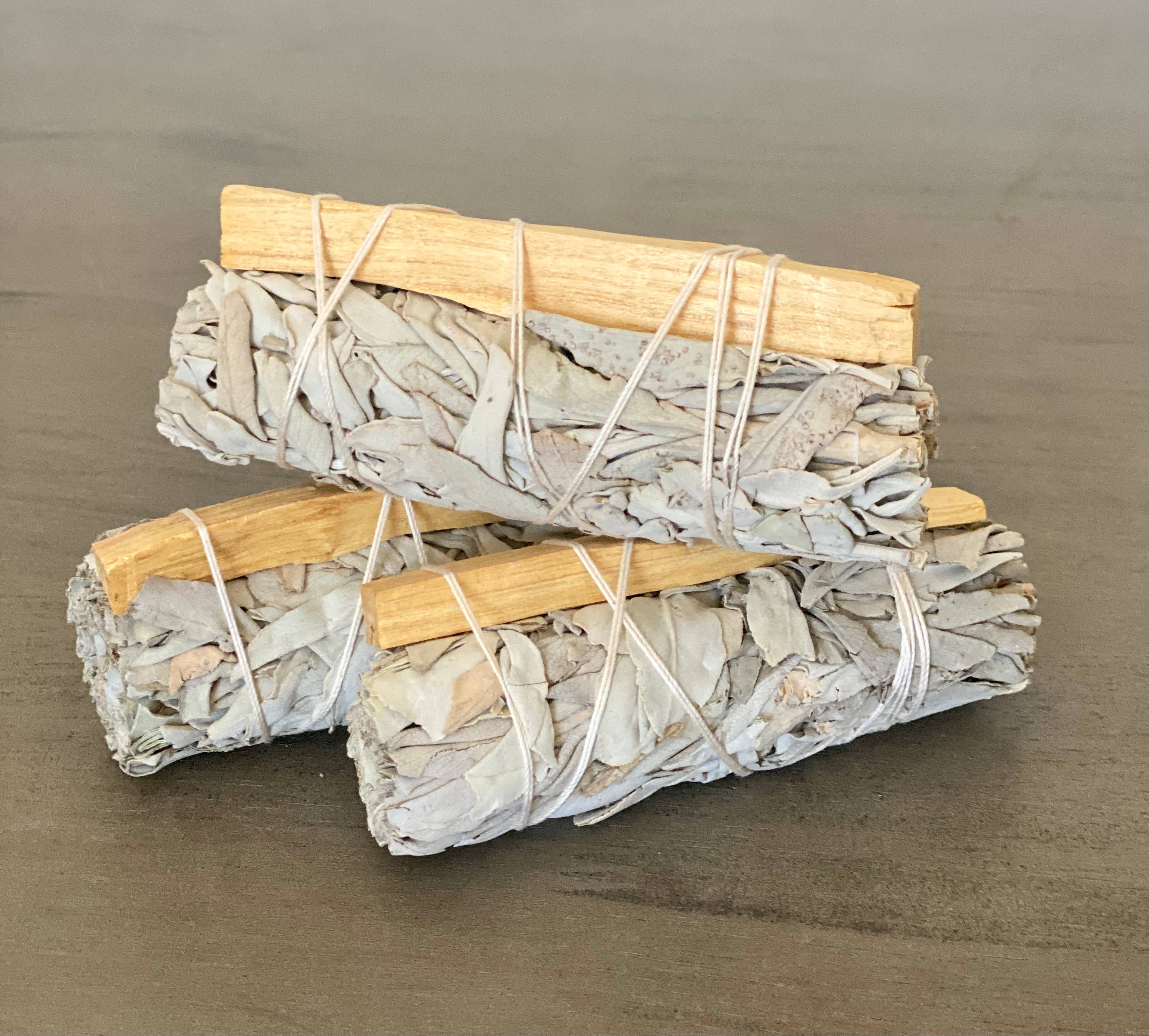White Sage Smudge Stick with Palo Santo