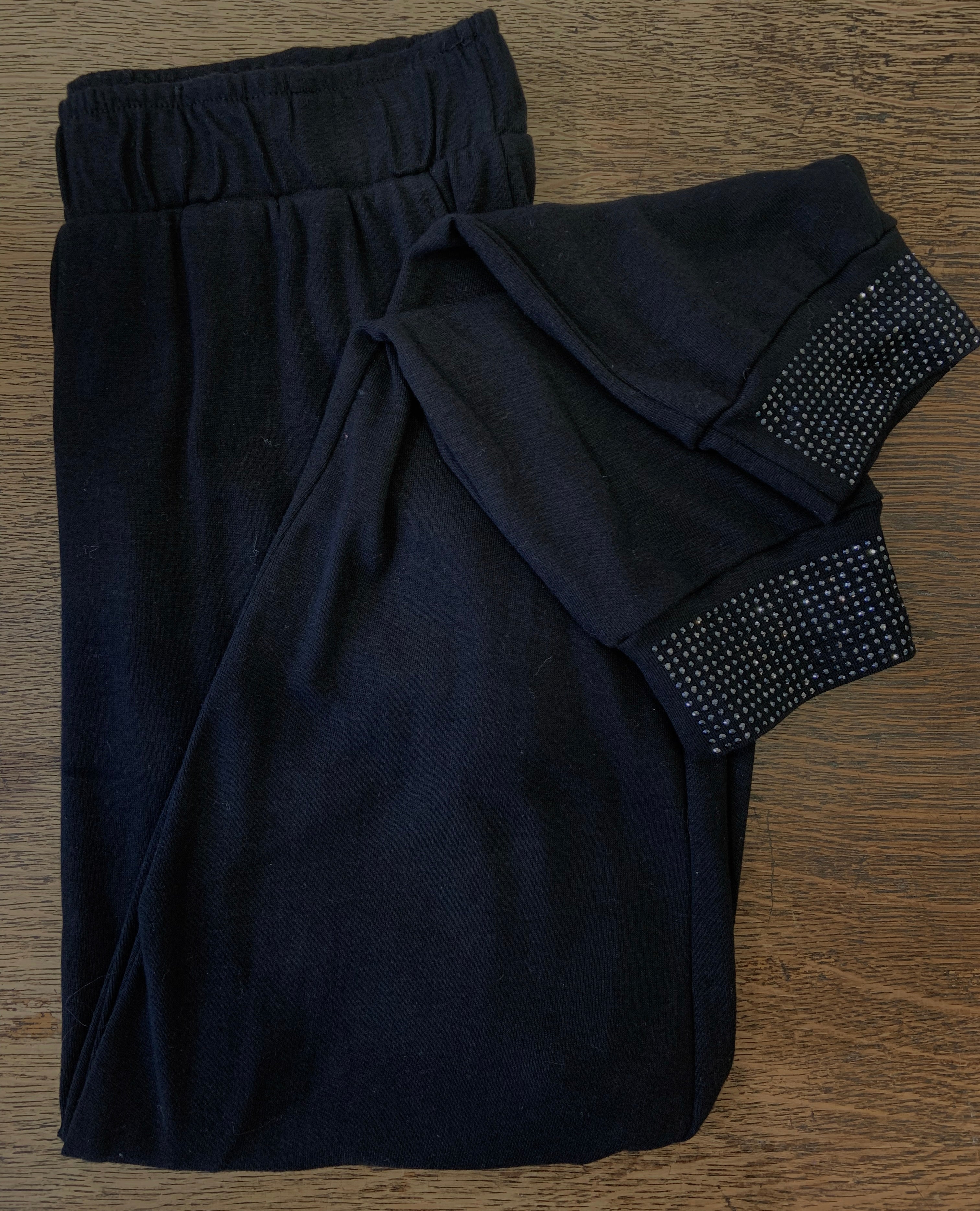 Joggers with Stone Embellishment