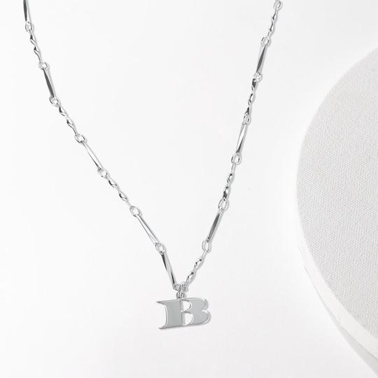 Letter Necklace - Silver