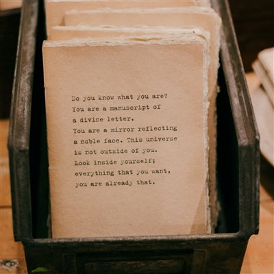 Do You Know? Rumi Deckled Edge Notebook