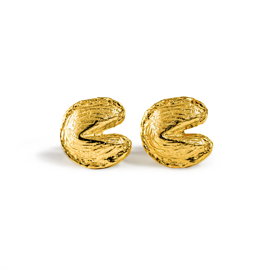 Mini Fortune Cookie Studs