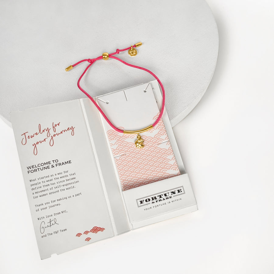 Fortune Cookie String Bracelet