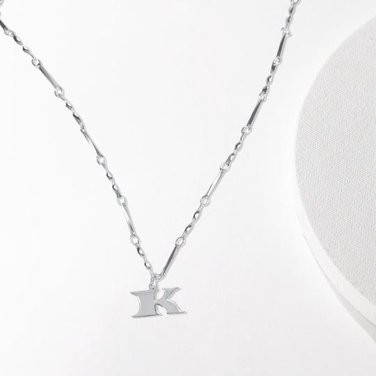 Letter Necklace - Silver