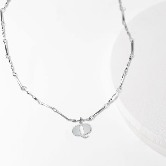 Letter Necklace - Silver