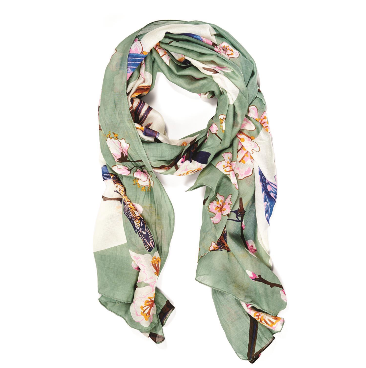 Blossom & Birds Scarf